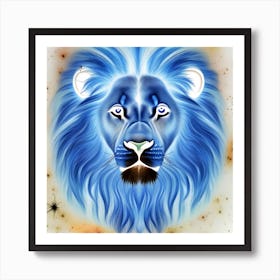 The Lion in Negative Art Print