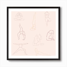 All Bodies Are Yoga Bodies Square Art Print