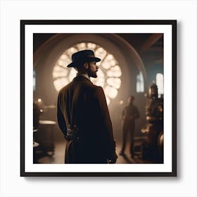 Man In Hat Art Print