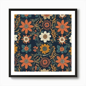 Floral Pattern 2 Art Print