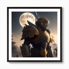 Warrior In Armor Art Print