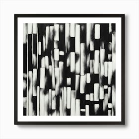 Black and White Abstract Art 110 Art Print