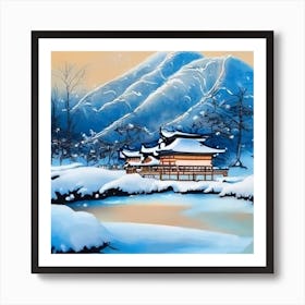 Winter In Kyoto Art Print