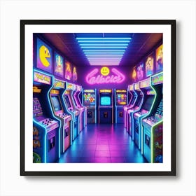 Arcade Game Room 1 Art Print