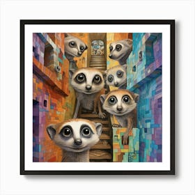 Meerkats 1 Art Print