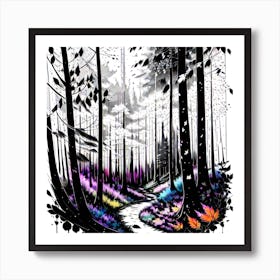 Forest Path 31 Art Print