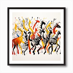 Giraffes Art Print