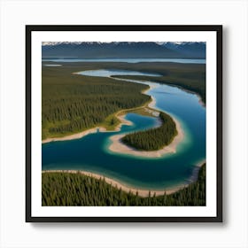 Default Create Unique Design Of Alaskan Lakes 0 Art Print