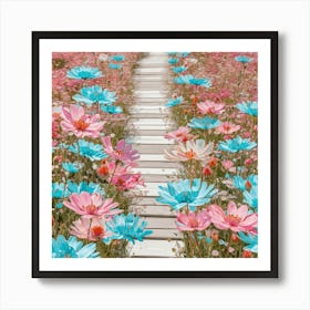 Flower Path Art Print