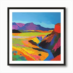 Colourful Abstract Ambor National Park Bolivia 2 Art Print