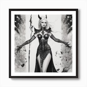 Devil Woman Art Print