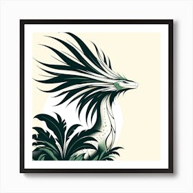 Dragon In The Forest Art Print