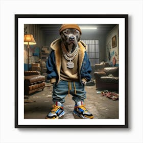 Rap Dog 5 Art Print