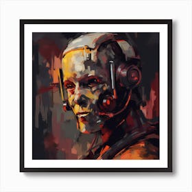 Futuristic Robot Art Print