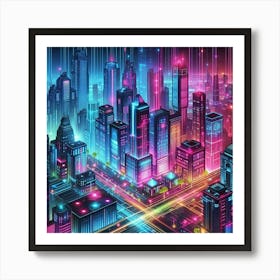 Futuristic Cityscape 15 Art Print