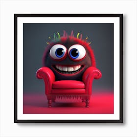 Red Chair Art Print