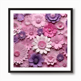 Paper Flowers 21 Art Print