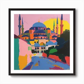 Abstract Travel Collection Istanbul Turkey 5 Art Print