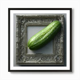 Cucumber In A Frame 1 Art Print