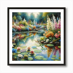 Lily Pond 1 Art Print