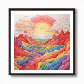 Rainbow Valley Art Print