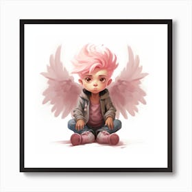 Pink Angel Art Print