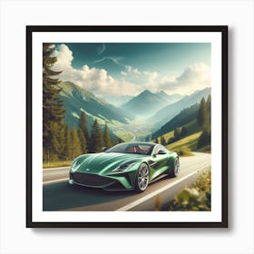 Aston Martin Db9 green Art Print