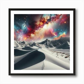 Galaxy Landscape 5 Art Print