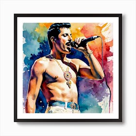 Marvelous Freddie Mercury, Queen Front man Art Print