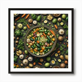 Bowl of Vegetables Art Print