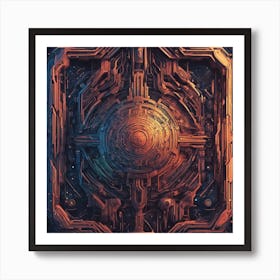 Futuristic Art 1 Art Print