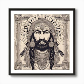 Indian Headdress Art Print