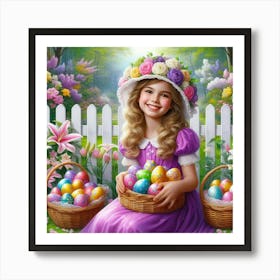 Easter Girl 21 Art Print