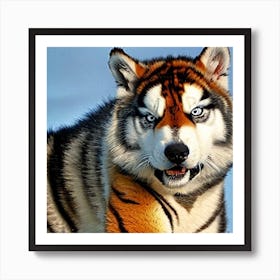 Husky Tiger 3 ( Fromhifitowifi ) Art Print