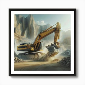 Construction Equipment Art Print