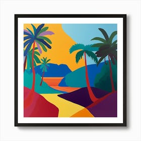 Abstract Travel Collection Cancun Mexico 4 Art Print