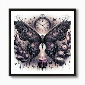 Clockwork Butterfly 1 Art Print