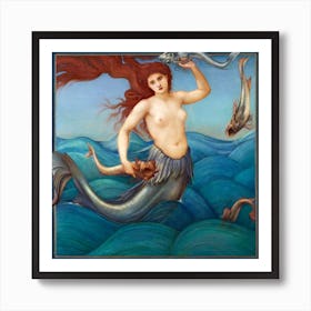 A Sea Nymph, Edward Burne–Jones Art Print