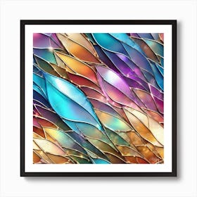 Stained Glass Background 2 Art Print