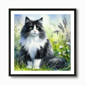 Cute Madde, watercolour Art Print