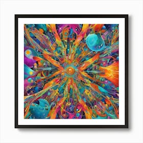 Psychedelic Explosion Art Print