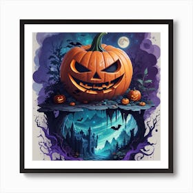 Halloween Pumpkin Art Print