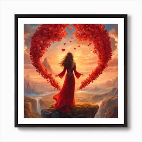 Heart Of Love 1 Art Print