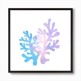 Watercolor Corals Art Print