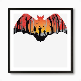 Zombie Apocalypse Halloween 35 Art Print