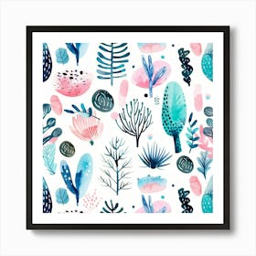 Watercolor Seamless Pattern Art Print