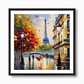 Paris In The Rain 6 Art Print