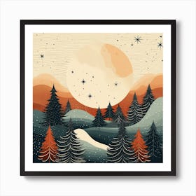 Winter Landscape Art Print