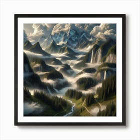 Valley Of Clouds 1 Art Print