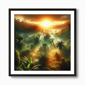 Tropical Jungle Art Print